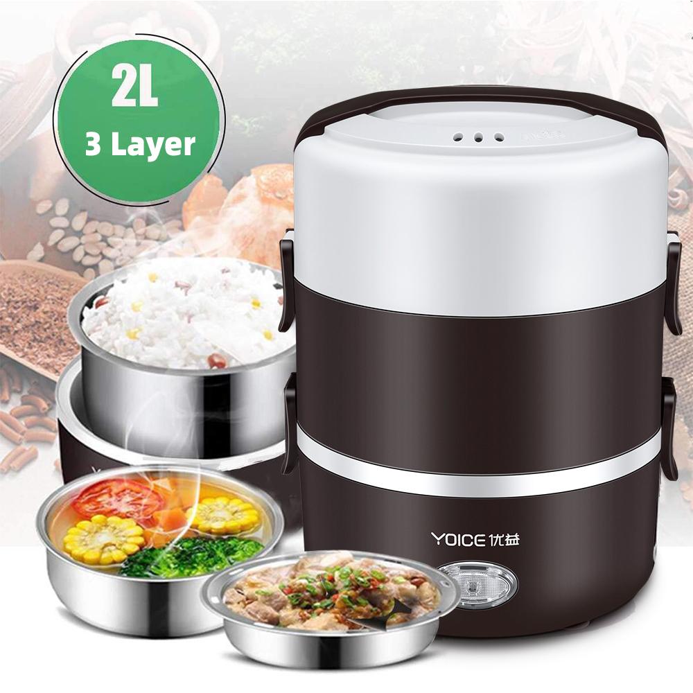 Electric Steamer Lunch Box 3 Containers rice cooker