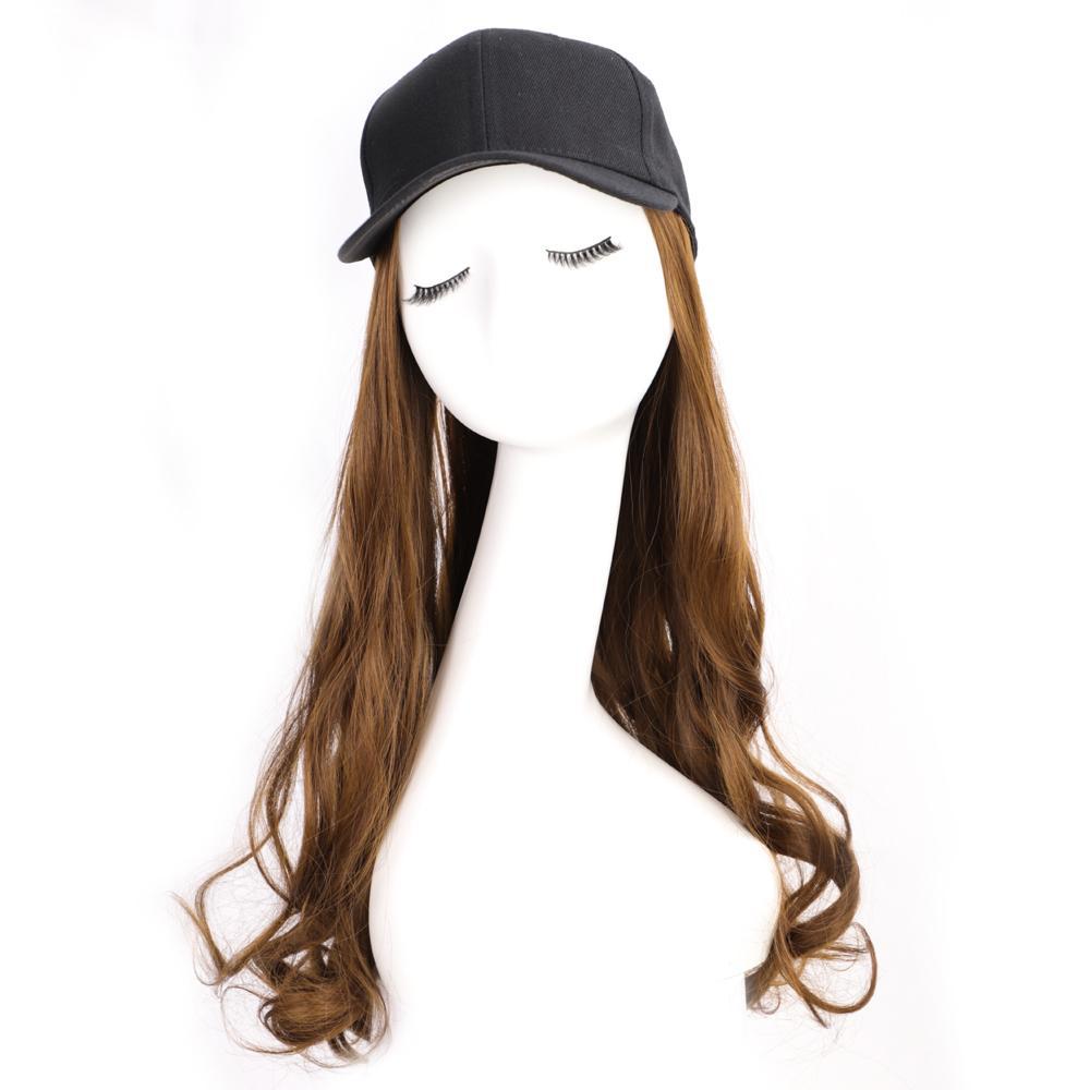 Long Synthetic Baseball Cap Wig