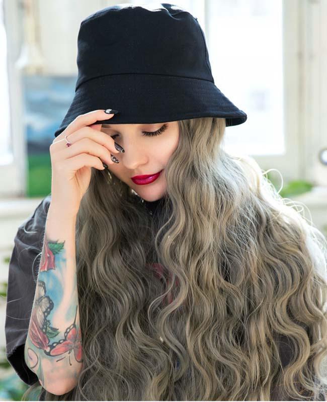 Grey Cosplay Fluffy Synthetic Wave Wig