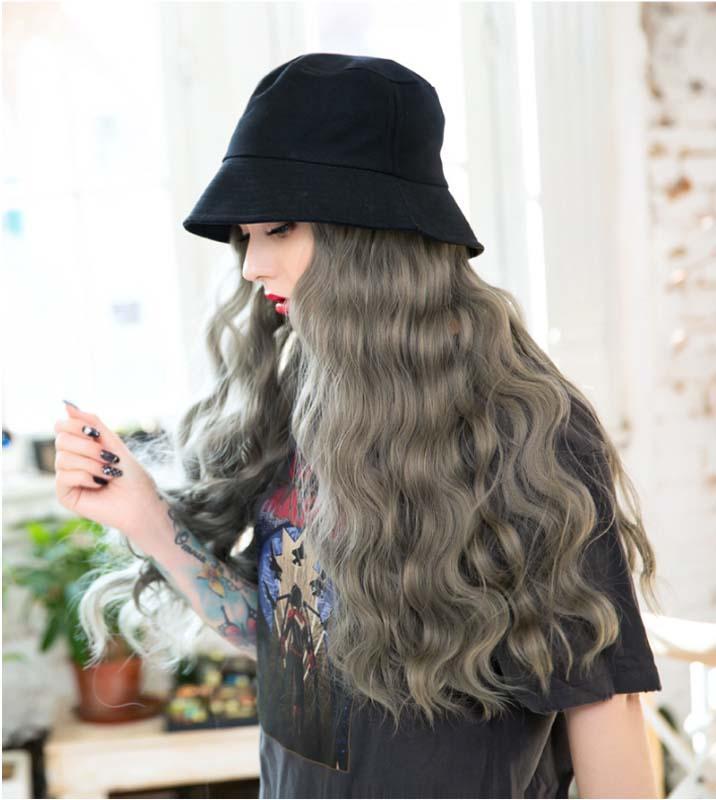 Grey Cosplay Fluffy Synthetic Wave Wig