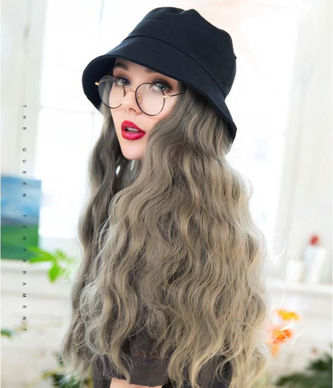 Grey Cosplay Fluffy Synthetic Wave Wig