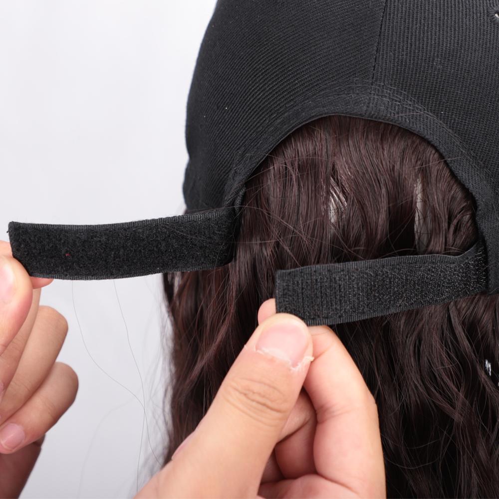 Long Synthetic Baseball Cap Wig