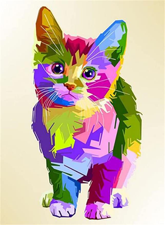30x40cm cat 5d diy diamond painting full drill NO FRAME