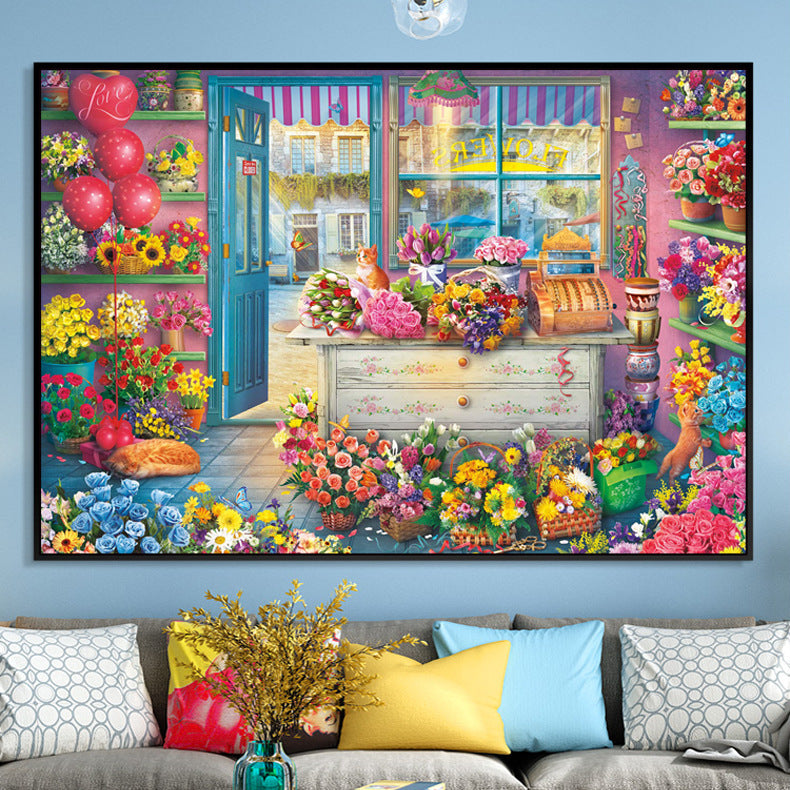 60X80CM - Flower DIY 5D Full Diamond Painting NO Frame