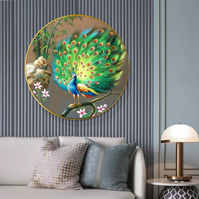 60x60cm Peacock 5d diy diamond painting full drill NO FRAME