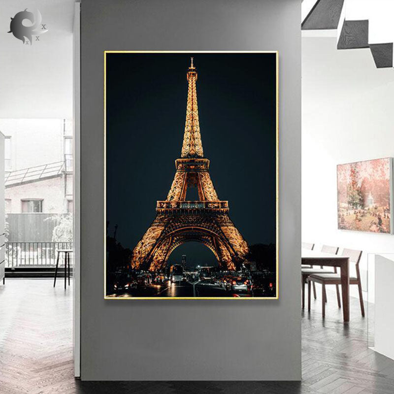 60X80CM - Eiffel Tower DIY 5D Full Diamond Painting NO Frame