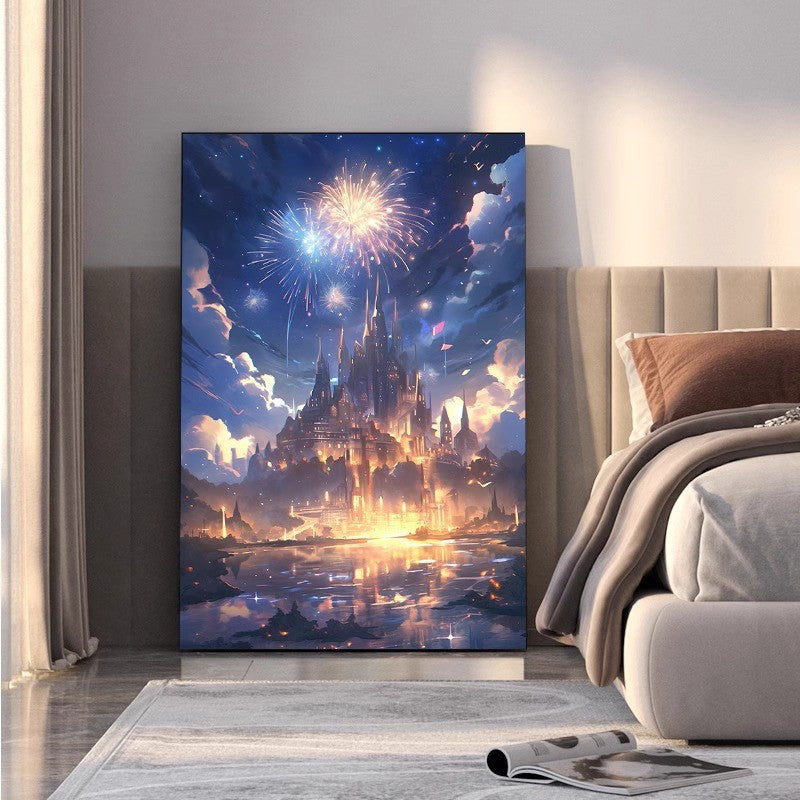 60X80CM - Castle DIY 5D Full Diamond Painting NO Frame