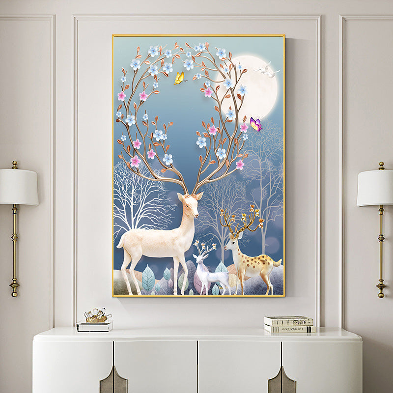 Deer 5d diy diamond painting full drill NO FRAME (AB+Special beads)