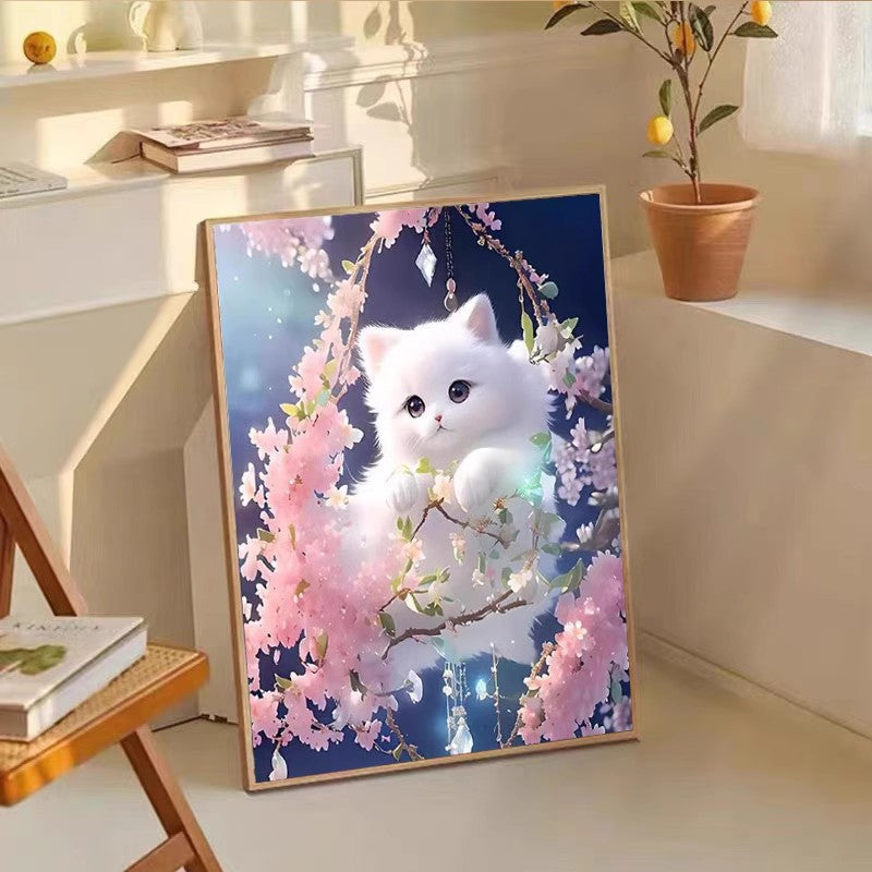 60X80CM - Cat DIY 5D Full Diamond Painting NO Frame