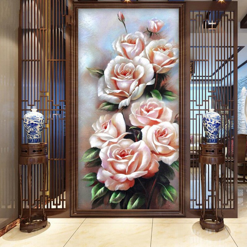 50X100CM - Rose DIY 5D Full Diamond Painting NO Frame