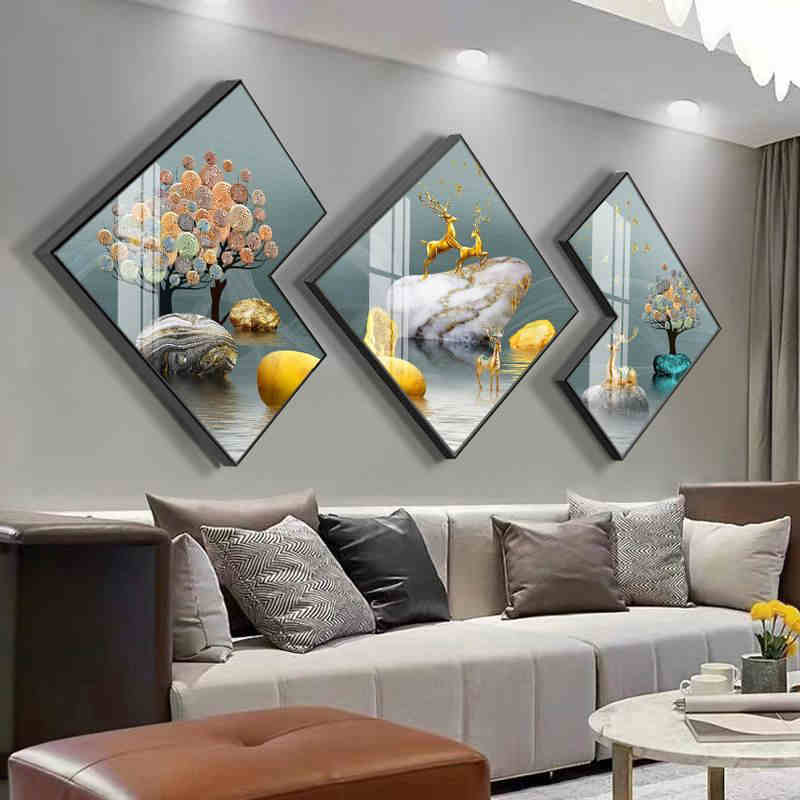 150x65cm Polygon deer 5d diy diamond painting full drill NO FRAME