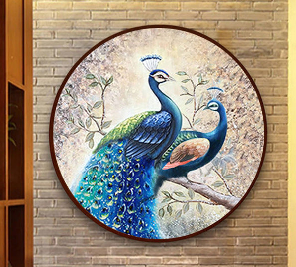 60x60CM - Peacock DIY 5D full Diamond Painting no frame