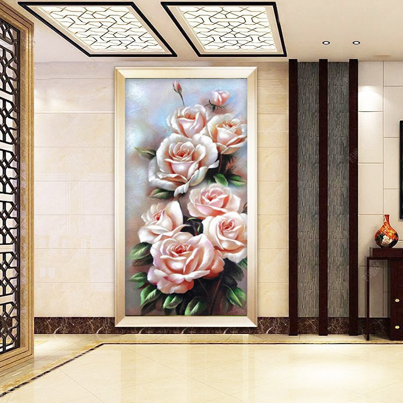 50X100CM - Rose DIY 5D Full Diamond Painting NO Frame