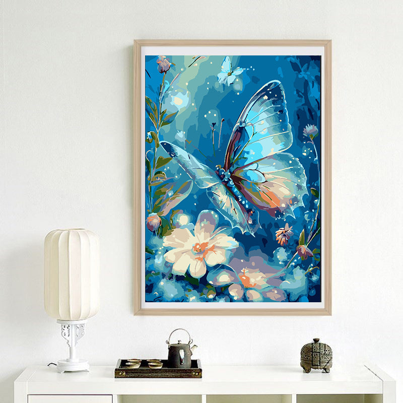 60X80CM - Flower Butterfly DIY 5D Full Diamond Painting NO Frame