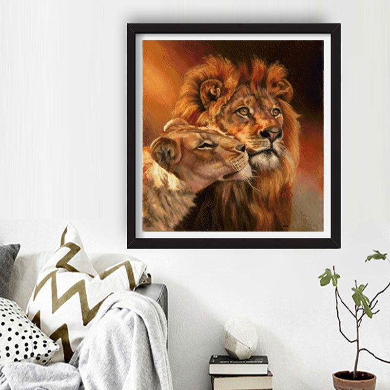 50X55CM - Lion DIY 5D Full Diamond Painting NO Frame