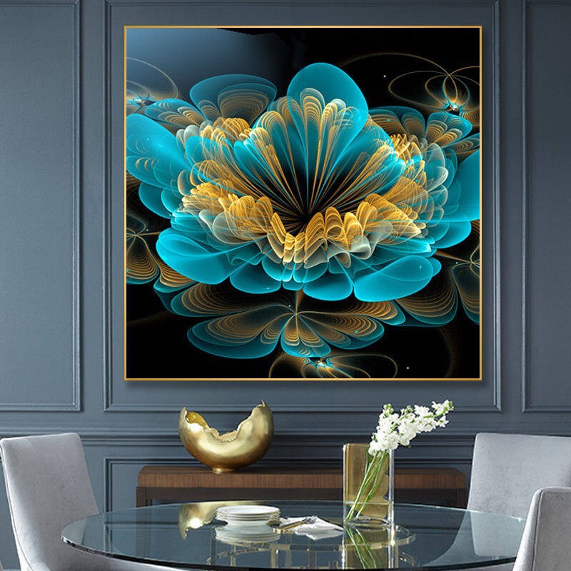 60x60CM - Flower DIY 5D full Diamond Painting no frame