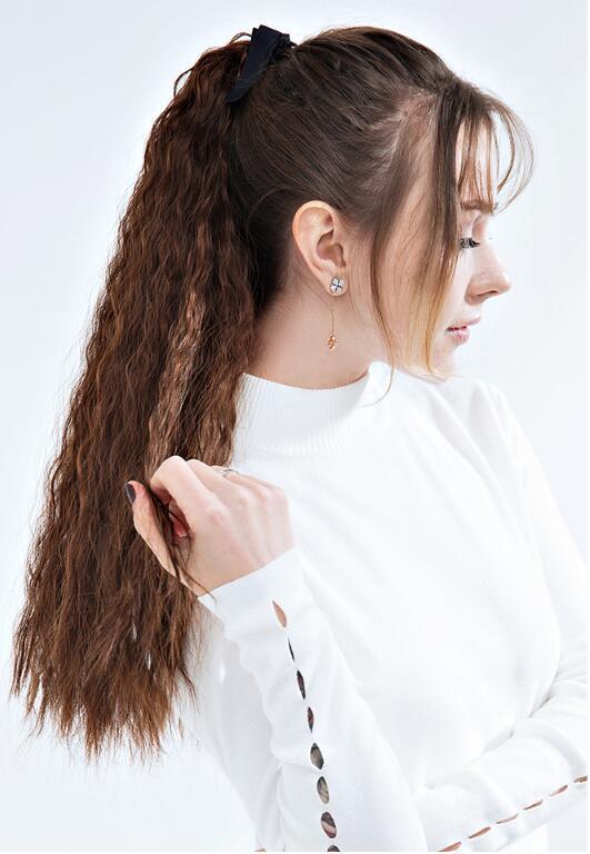 Clip Fake Ponytail Wig Piece 45cm