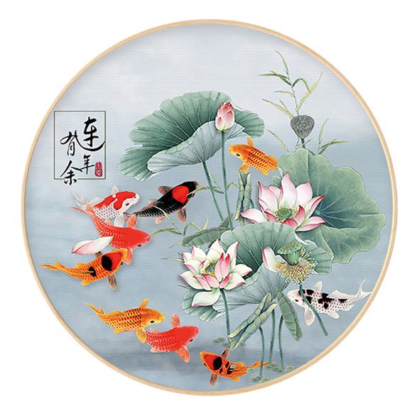 57x57cm Cross Stitch Kits 11CT Stamped Full Range of Embroidery Starter Kit for Beginners Pre-Printed Pattern