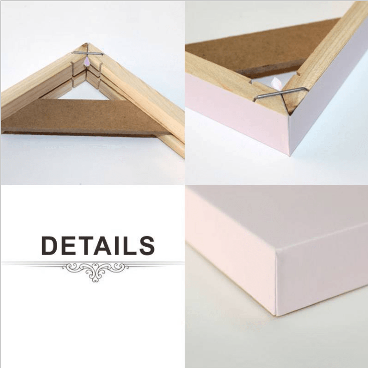 ❤Not Sold Separately❤ Natural Wood Frame For Oil Painting DIY Picture Wall Canvas Frames Wall Art Canvas