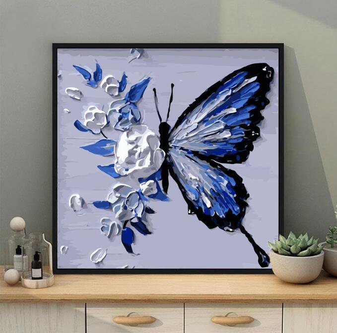 30x30cm Butterfly DIY Oil Painting By Numbers