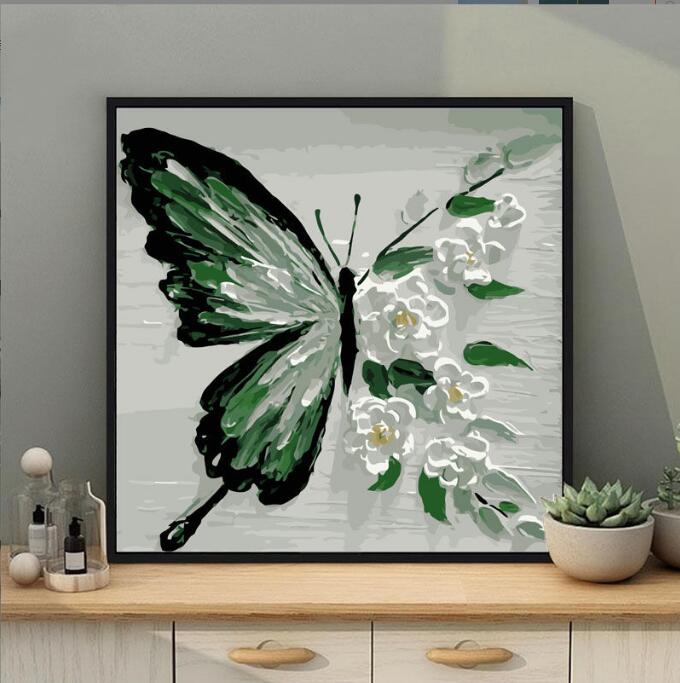 30x30cm Butterfly DIY Oil Painting By Numbers