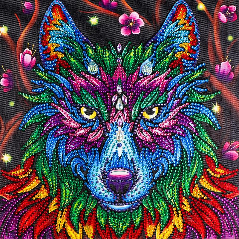 30X40cm Wolf 5D Diamond Painting( Special beads)