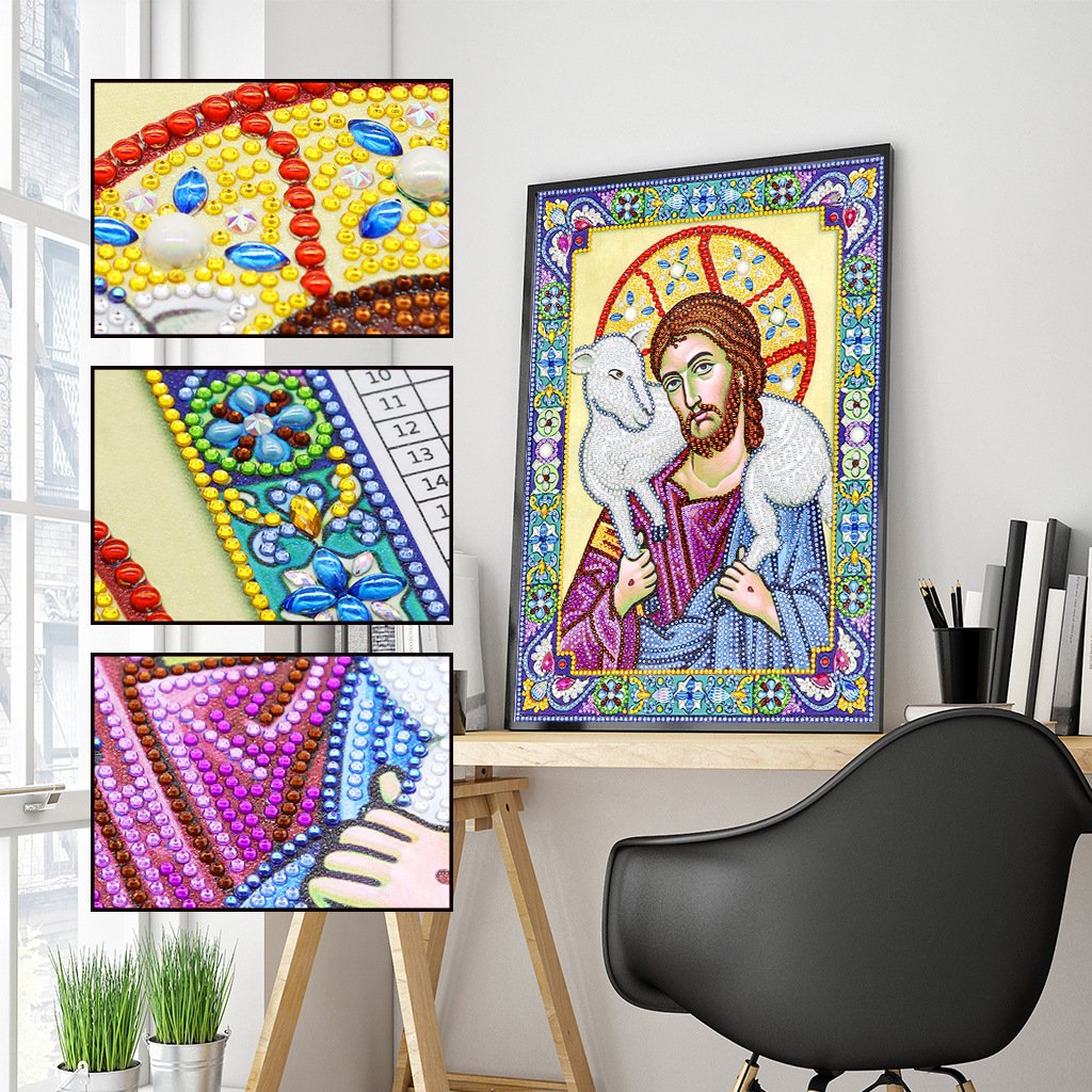 30X40cm jesus 5D Diamond Painting( Special beads)