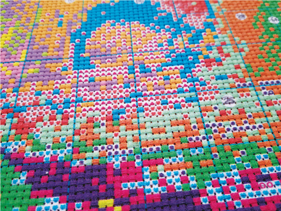 36*39 CM Cross Stitch Kits 11CT Stamped Full Range of Embroidery Starter Kit for Beginners Pre-Printed Pattern