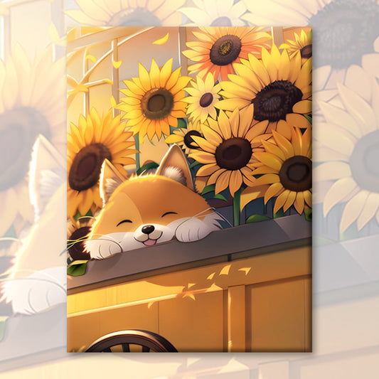 Dog No Framed DIY Oil Painting By Numbers 40*50CM