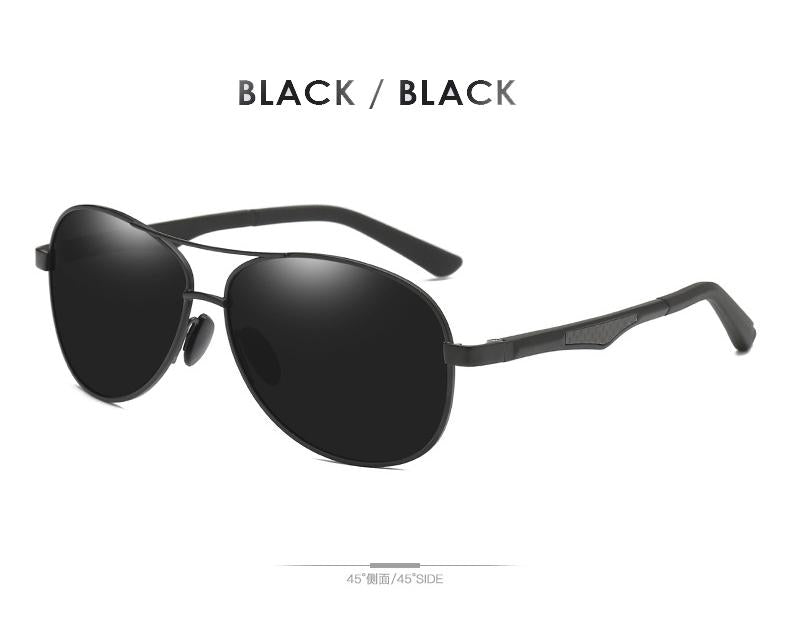 AORON Sunglasses Men Polarized Sunglasses Aluminum Leg Frame UV400 Sun Glasses Classic Pilot Mirror Sunglasses Men