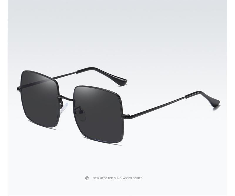 AORON Photochromic Polarized Sunglasses Women Men Fashion Large metal frame Sun Glasses Discoloration Eyewear Anti Glare