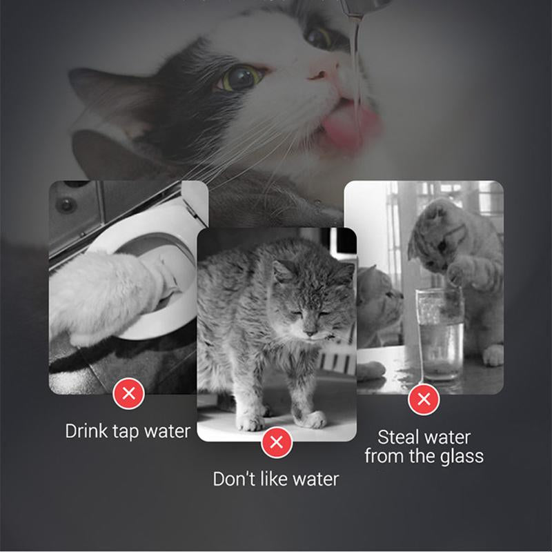 2L Intelligent Cat Water Fountain With Faucet