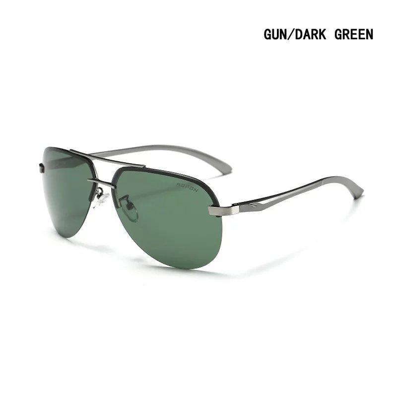 AORON Men Polarized Sunglasses Men Brand Design Sun Glasses Aluminum Leg Mirror Lens Sunglasses for Men/women