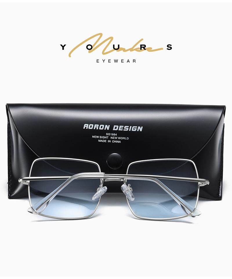 AORON Photochromic Polarized Sunglasses Women Men Fashion Large metal frame Sun Glasses Discoloration Eyewear Anti Glare