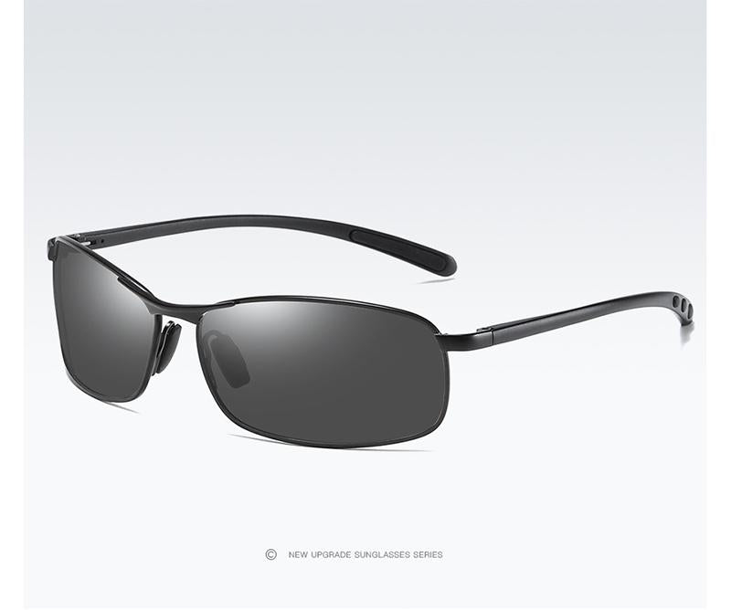 AORON Mens Polarized Sunglasses Men Classic Rectangle Sun Glasses Aluminum Leg UV400 Sunglasses Mirror Eyewear