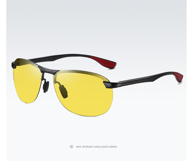 AORON New Aluminum Frame Sunglasses Men Polarized Sun Glasses Driver Driving Sunglasses UV400