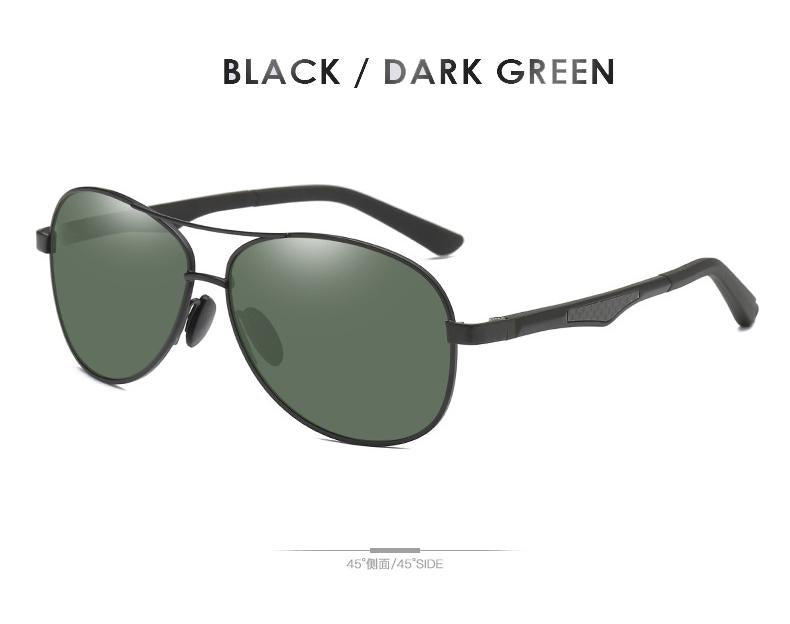 AORON Sunglasses Men Polarized Sunglasses Aluminum Leg Frame UV400 Sun Glasses Classic Pilot Mirror Sunglasses Men