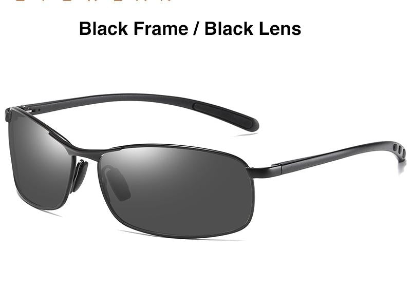 AORON Mens Polarized Sunglasses Men Classic Rectangle Sun Glasses Aluminum Leg UV400 Sunglasses Mirror Eyewear