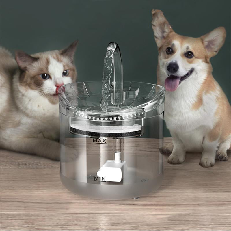 2L Intelligent Cat Water Fountain With Faucet