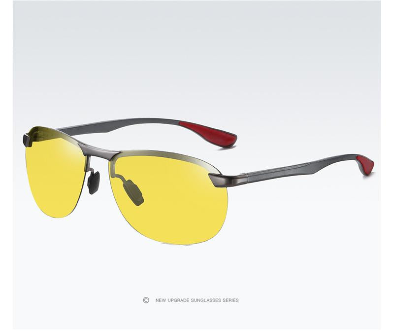 AORON New Aluminum Frame Sunglasses Men Polarized Sun Glasses Driver Driving Sunglasses UV400