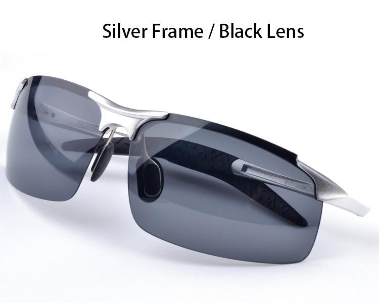 AORON Polarized Sunglasses Mens Classic Sports Driving Sun Glasses UV400 Luxury Male Aluminum Frame Sunglasses