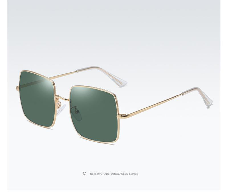 AORON Photochromic Polarized Sunglasses Women Men Fashion Large metal frame Sun Glasses Discoloration Eyewear Anti Glare