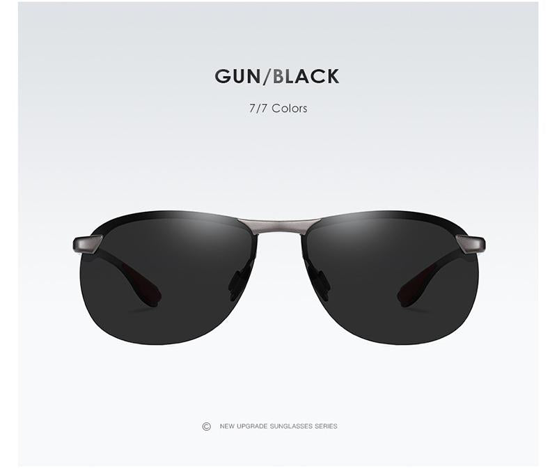 AORON New Aluminum Frame Sunglasses Men Polarized Sun Glasses Driver Driving Sunglasses UV400