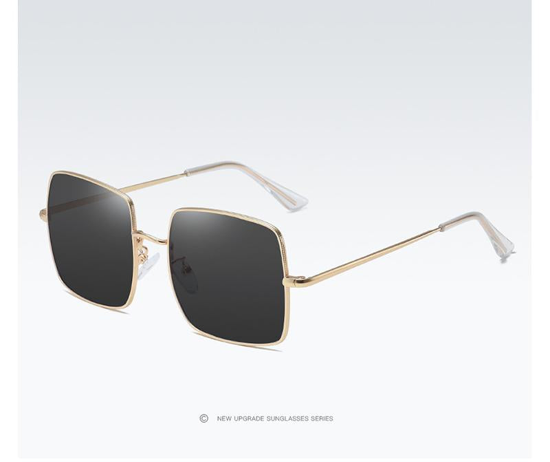 AORON Photochromic Polarized Sunglasses Women Men Fashion Large metal frame Sun Glasses Discoloration Eyewear Anti Glare