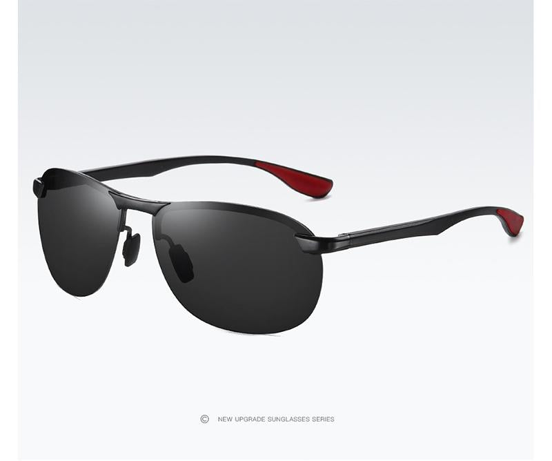 AORON New Aluminum Frame Sunglasses Men Polarized Sun Glasses Driver Driving Sunglasses UV400