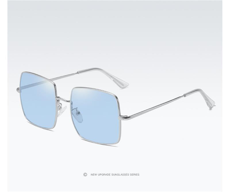 AORON Photochromic Polarized Sunglasses Women Men Fashion Large metal frame Sun Glasses Discoloration Eyewear Anti Glare