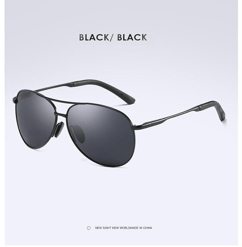 AORON New Polarized Men Sunglasses Classic Pilot Driving Sun Glasses Metal Frame Mirror Lens Sunglasses Men/Women