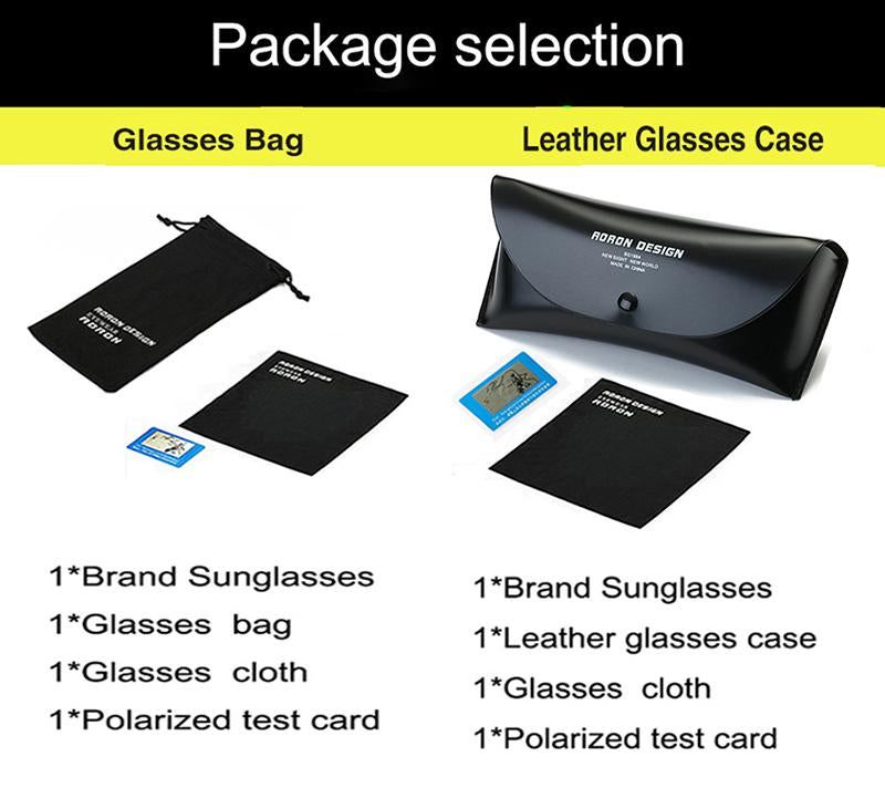 AORON Mens Polarized Sunglasses Men Classic Rectangle Sun Glasses Aluminum Leg UV400 Sunglasses Mirror Eyewear