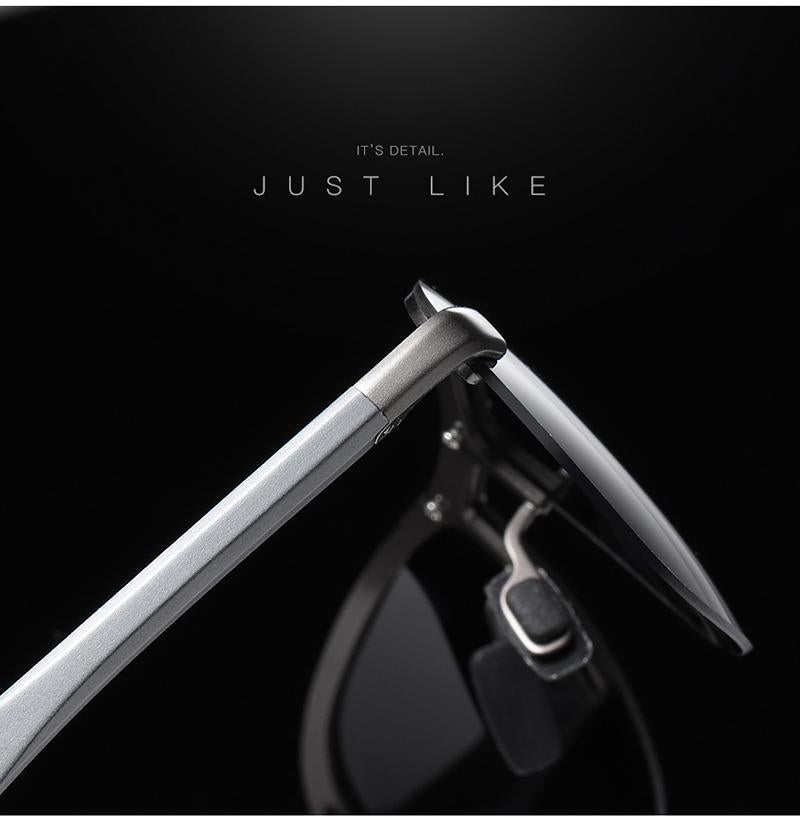 AORON New Aluminum Frame Sunglasses Men Polarized Sun Glasses Driver Driving Sunglasses UV400