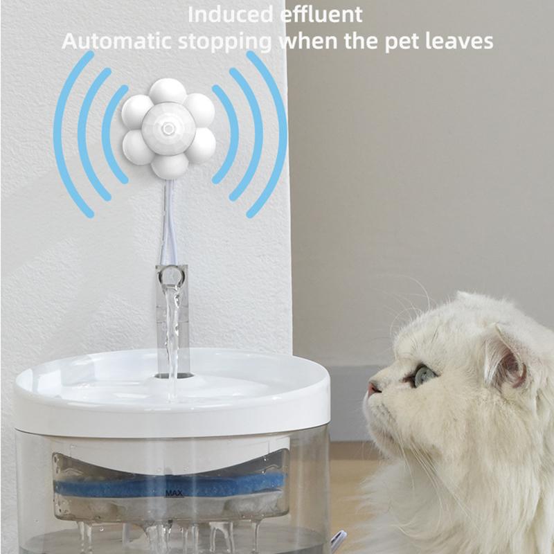 2L Intelligent Cat Water Fountain With Faucet